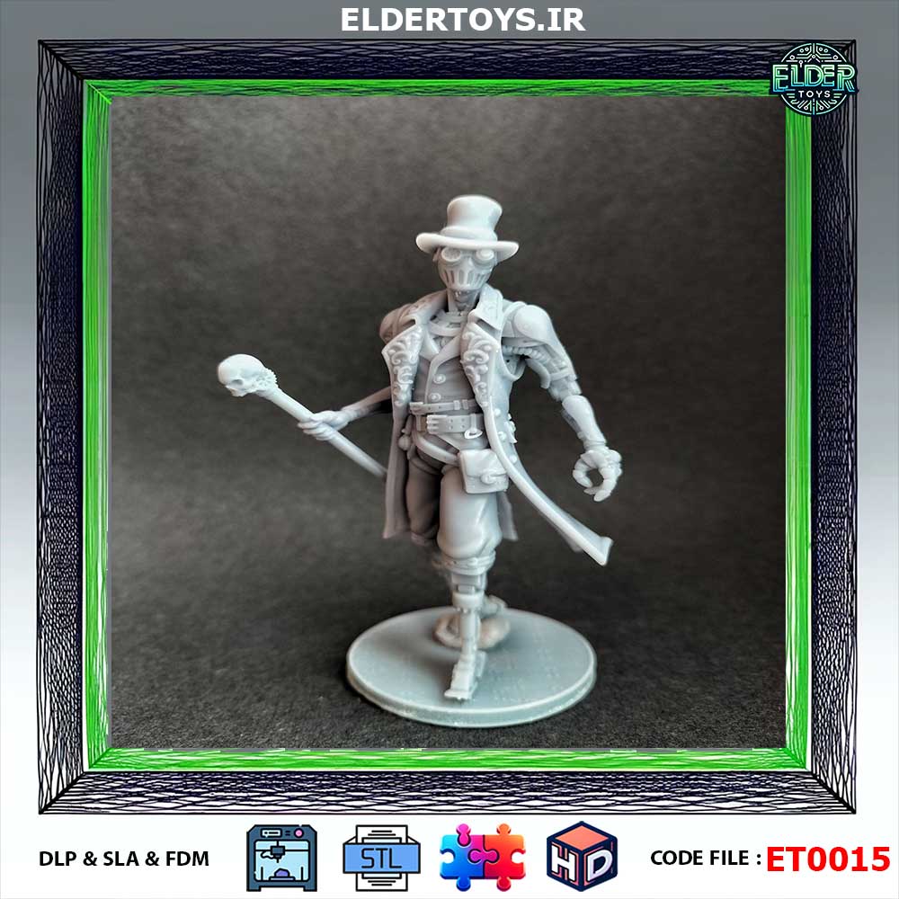 فایل STL اکشن فیگور (Andrew-Clockwork Automaton Miniature)